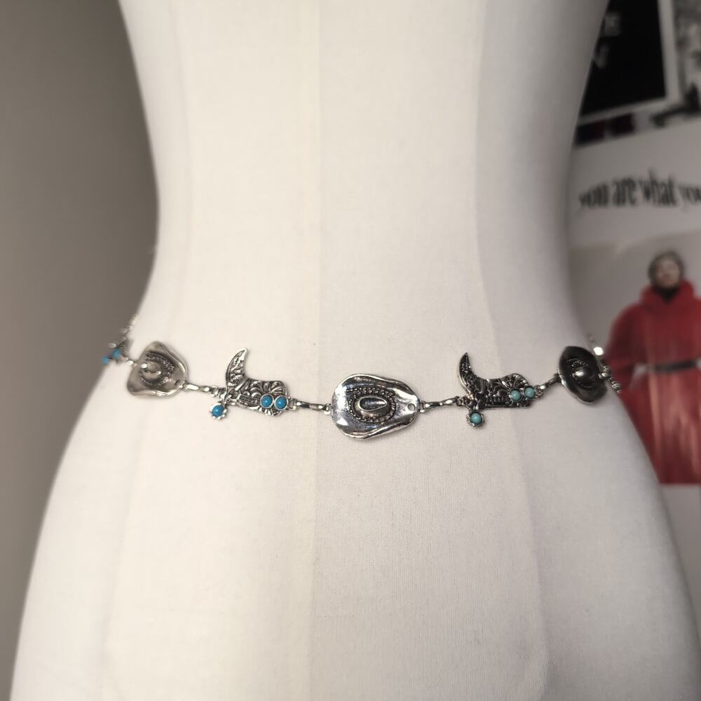 Western Silver Waist Chain